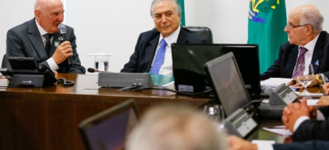 Nelson Sbabo expõe demandas da CIC e demais entidades empresariais - Foto: Marcos Corrêa/PR