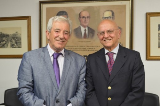 Nadir Rizzi (E) e Dagoberto Lima Godoy (D) escolhidos como vice-presidente e presidente para o período 2017-2019 - Foto: Candice Giazzon/CIC