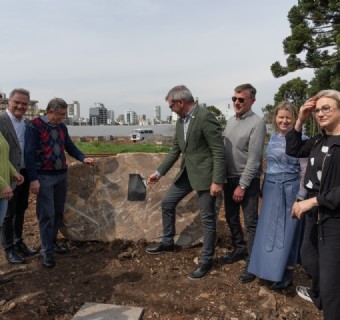 Solenidade de início das obras do Monumento aos 150 anos da Imigração Italina no RS