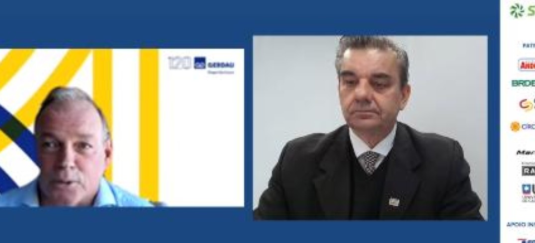 Vice-presidente Executivo do Conselho de Administração da Gerdau foi o palestrante da reunião-almoço virtual - Foto: Reprodução YouTube