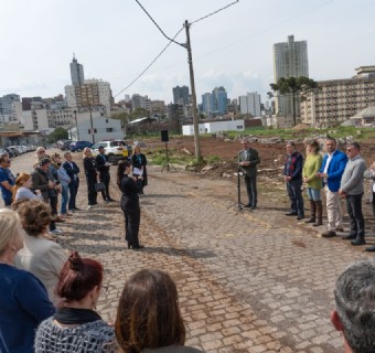 Solenidade de início das obras do Monumento aos 150 anos da Imigração Italina no RS
