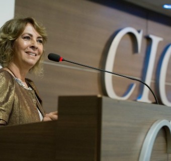 Yêda Fernal, dirigente da Federaminas, palestrou na reunião-almoço da CIC alusiva ao Dia Internacional da Mulher - Foto: Julio Soares/Objetiva