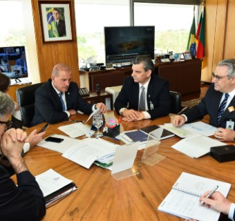 Reunião com o ministro da Casa Civil, Onyx Lorenzoni - Foto: Rafael Carvalho / Casa Civil PR