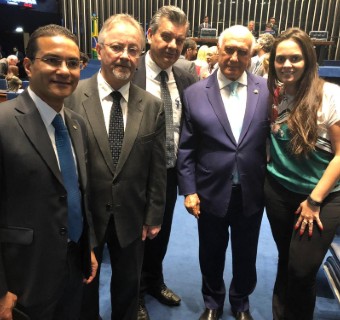 Com o deputado Marcos Pereira e senador Lasier Martins