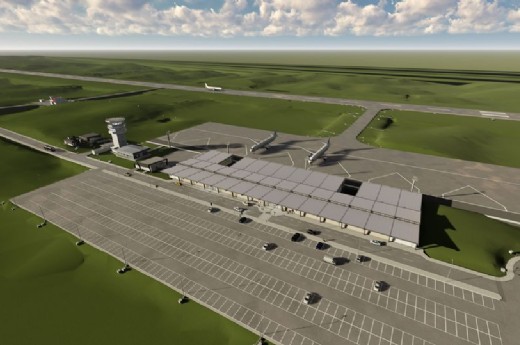 Projeto do novo Aeroporto Regional da Serra Gaúcha - Imagem: Prefeitura de Caxias do Sul