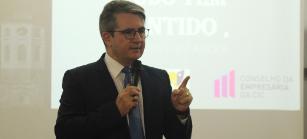 Dorval de Andrade Tessari falou sobre a relação entre o câncer e a saúde mental - Foto: Candice Giazzon/CIC