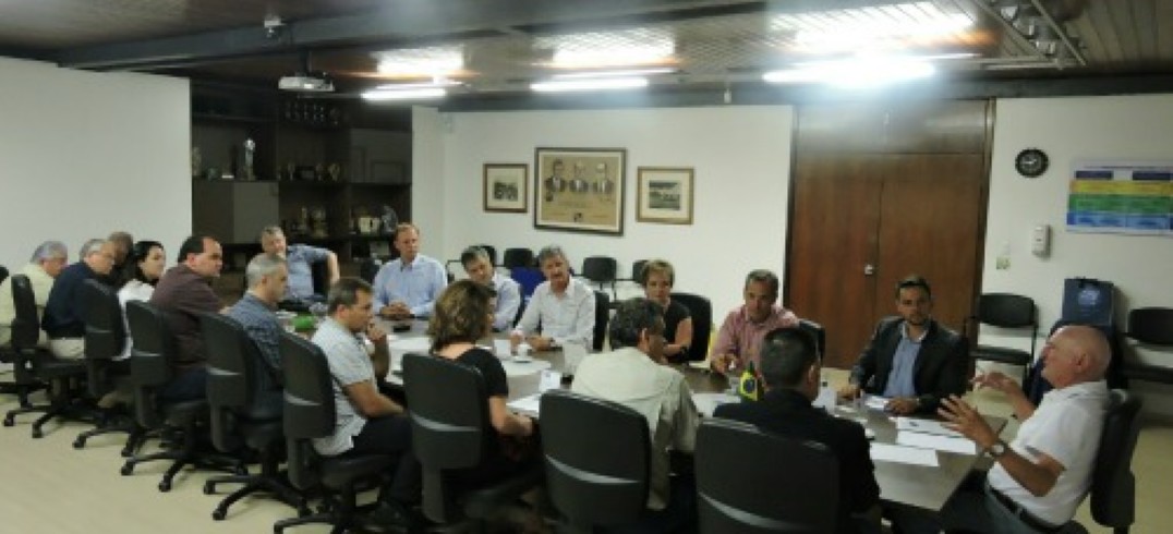 Joaquim Viana Cardinal foi recebido por lideranças empresariais na tarde desta quinta-feira (2) - Foto: Francine Spiller