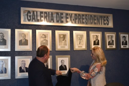 CIC presente na solenidade de descerramento da foto de Sadi Donazzolo na Galeria de Ex-presidentes do Sindilojas - Foto: Divulgação/Sindilojas