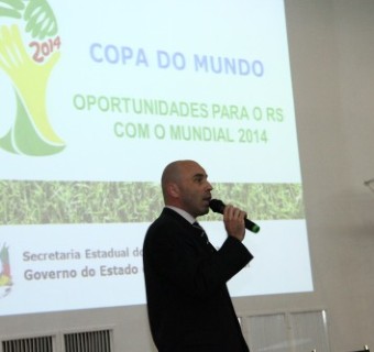 O chefe de gabinete da secretaria do Esporte e Lazer do RS, Fábio Berti, apresentou ações e estratégias para o evento.