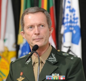 Na CIC, comandante da 1ª Brigada de Artilharia Antiaérea apresentou plano de defesa nacional. Foto Julio Soares