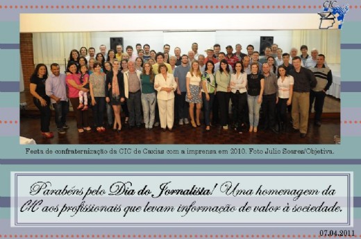 07 de abril, Dia do Jornalista.