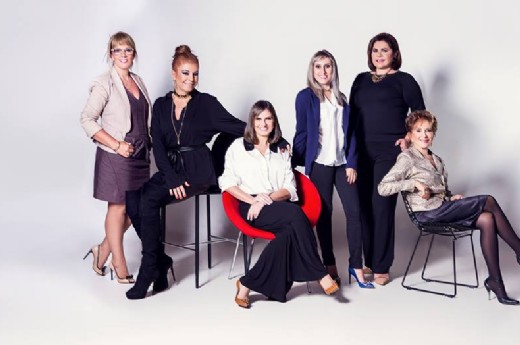 Amélia, Carolina, Isabel, Miriam, Sandra e Tatiana debatem a opção de ter filhos - Foto: Divulgação