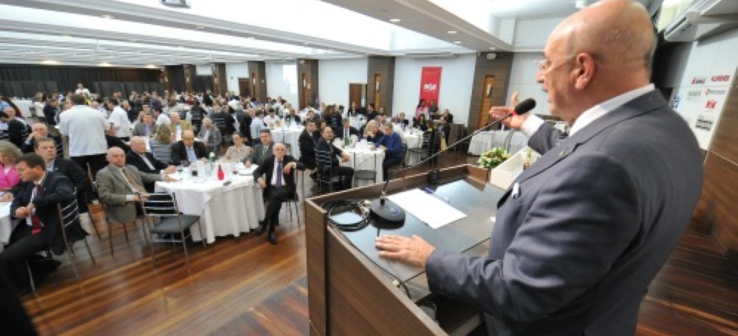 Ministro Osmar Terra, do Desenvolvimento Social e Agrário, palestrou na reunião-almoço da semana - Foto: Julio Soares/Objetiva