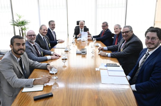 Empresários de Caxias do Sul em audiência com o vice-presidente da República, Geraldo Alckmin. Foto Divulgação/Vice-Presidência da República