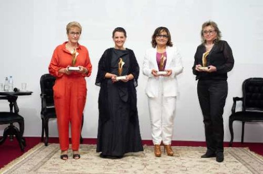 As homenageadas Beatriz Tonet, Silvana Boone, Ângela Freire e Márcia Rosa - Foto: Julio Soares/Objtiva