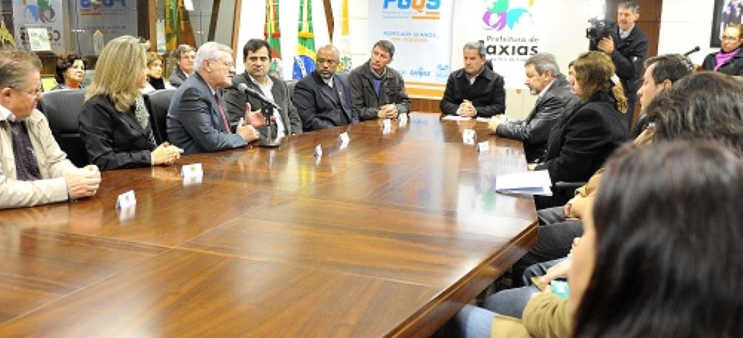 Assinatura do Termo de Adesão ocorreu na manhã desta quarta-feira - Foto: Andréia Copini/Prefeitura de Caxias do Sul