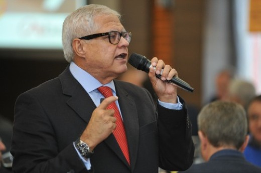 Antonio Brasiliano foi o convidado da reunião-almoço da semana - Foto: Julio Soares/Objetiva