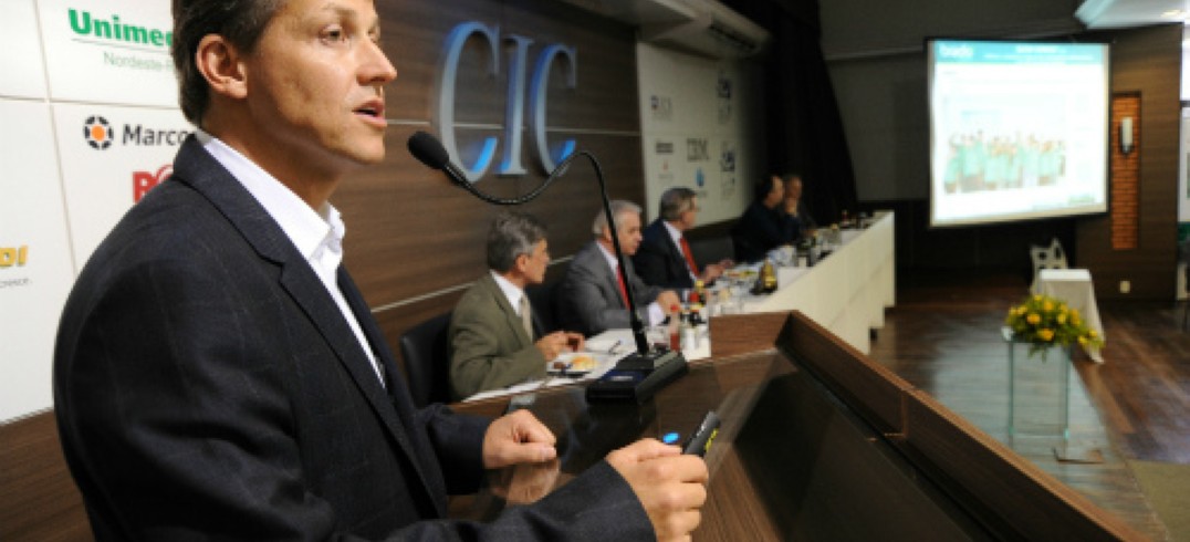 Na CIC, o presidente da Brado Logística, José Luis Demeterco Neto, apresentou modal como estratégia econômica e social