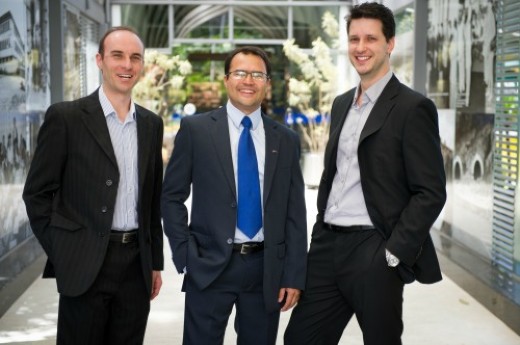 Rodrigo Dal Pizzol (C), Mateus Sonda (E) e Rodrigo Menegassi (D) vão atuar na gestão 2015