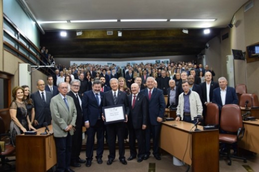 CIC presente na homenagem ao empresário Adelar Santarem - Foto: Clever Moreira/Câmara de Vereadores