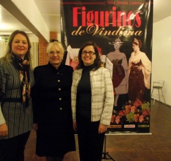 A presidente do Conselho da Mulher, Rosane Demari, a convidada Véra Zattera e a vice-presidente da CIC Fúlvia Stedile Angeli Gazola.
