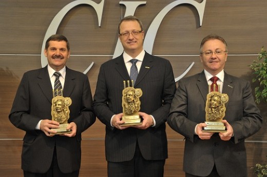 Jaime Andreazza, Augusto Giogo Letti e Gelson Dalberto receberam da CIC o Troféu Ítalo Victor Bersani - Foto: Julio Soares/Objetiva