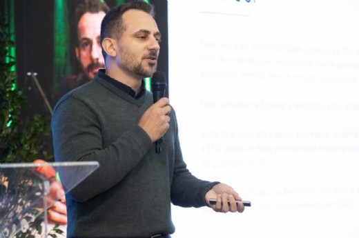 Especialista em ESG, Luiz Goi abordou o tema em palestra que celebrou os 70 anos da Soprano