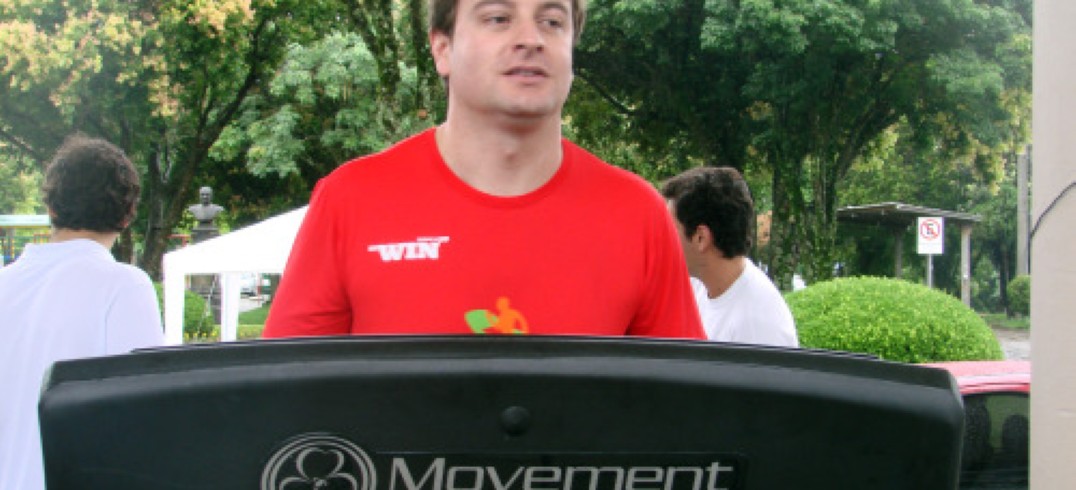 Fabrício Ruzzarin representou a CIC e correu 30 minutos. Foto divulgação.