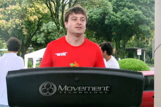 Fabrício Ruzzarin representou a CIC e correu 30 minutos. Foto divulgação.