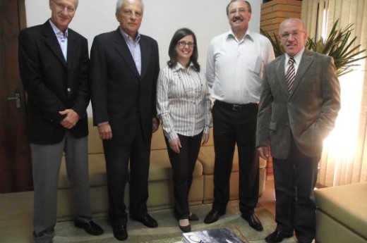 Noer, Cairoli, Fúlvia, Tesser e Corlatti: aproximação e parcerias - Foto: Giovana Schmitt/CIC