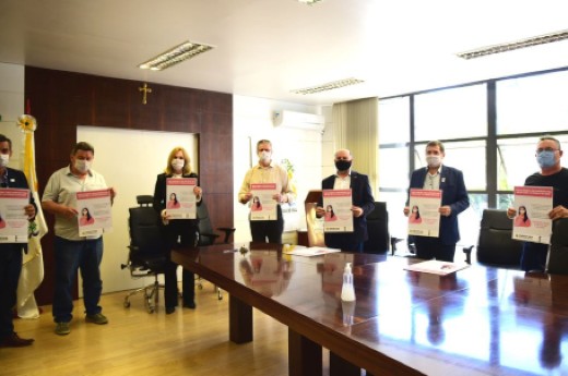 Presidente Ivanir Gasparin participou da reunião - Foto: Divulgação/Prefeitura de Caxias do Sul